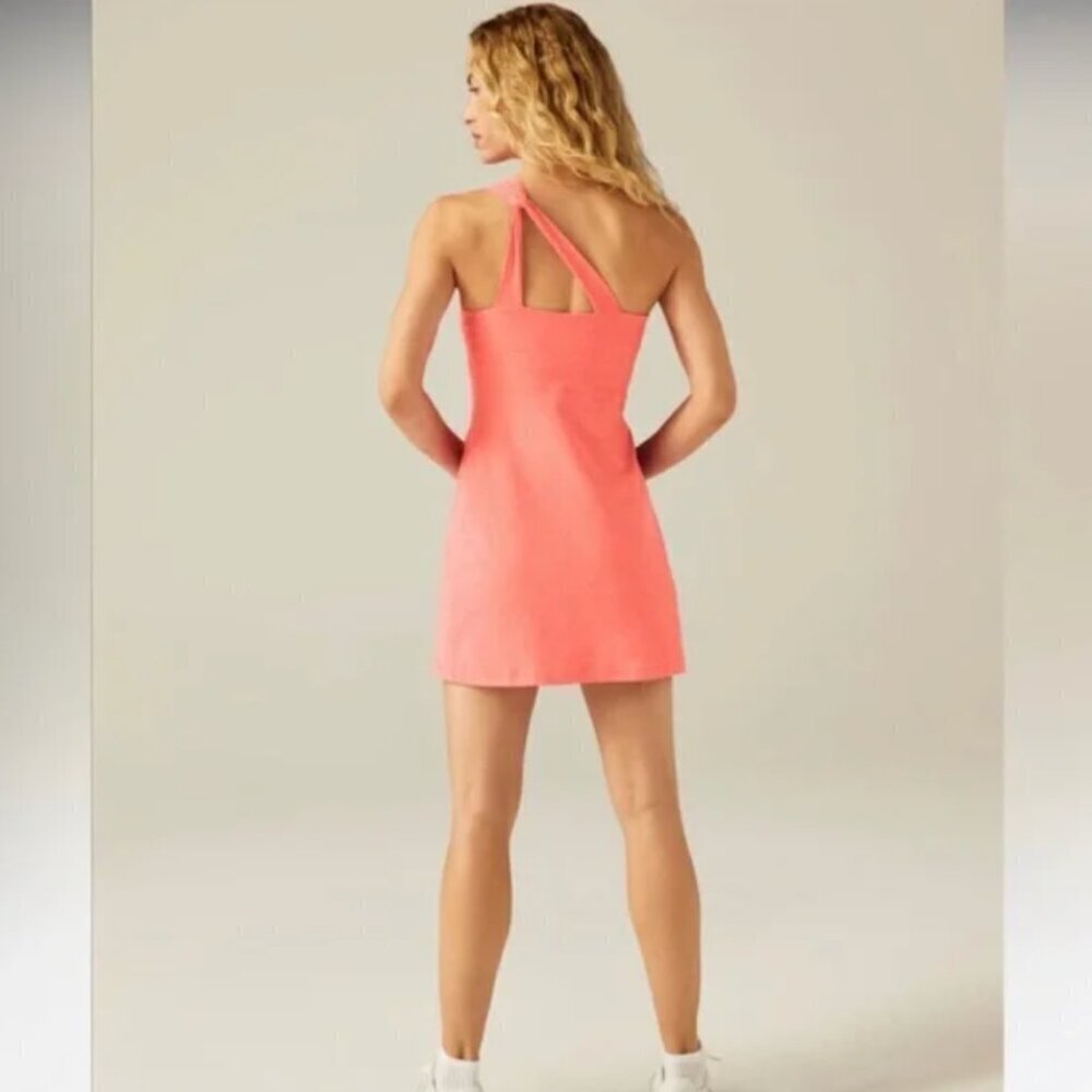 NWOT‎ Beyond Yoga Lost Your Mind Dress Electric Peach size Large - Picture 3 of 8